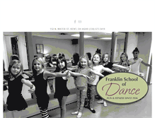 Tablet Screenshot of franklinschoolofdance.com